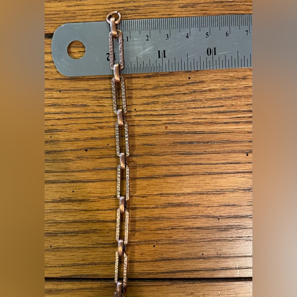Euc Solid Copper Chain/Necklace, Length Pictured - image 2
